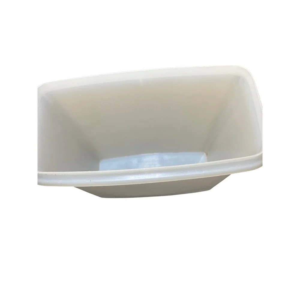 Tupperware Vintage Cereal Keeper Super Sheer White Pour Spout Lid